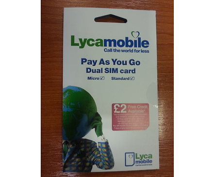 LycaMobile карта за разговори до България