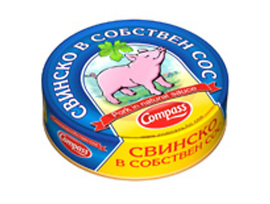 Компас Свинско в собствен сос 180 г