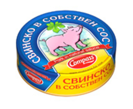 Компас Свинско в собствен сос 180 г