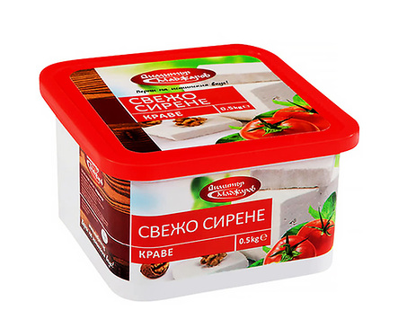 Маджаров Свежо сирене от краве мляко PVC кутия 500 г