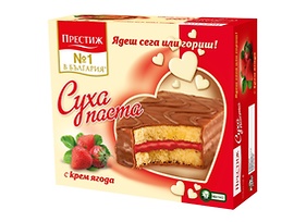 Престиж Сухи пасти с крем Ягода 300 г