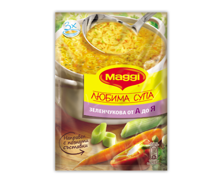 Maggi Супа Зеленчукова от А до Я Азбука 44 г