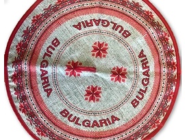 Домакинска кръгла кърпа Шевици