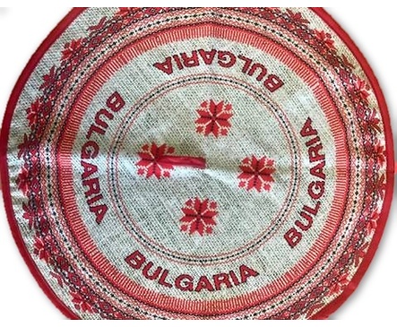 Домакинска кръгла кърпа Шевици