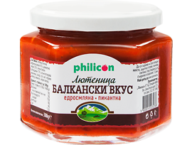Филикон Балкански вкус едросмляна лютеница пикантна 350 г