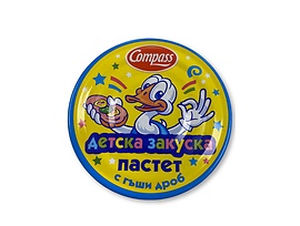 Компас Детска закуска пастет с гъши дроб 100 г
