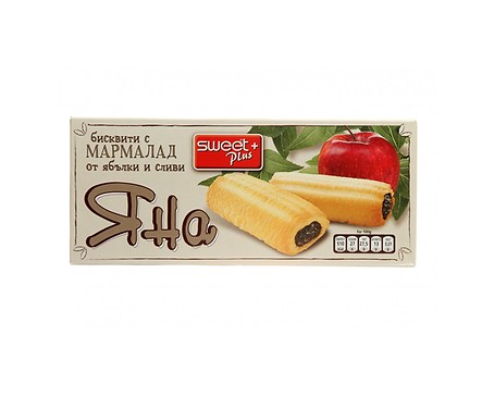 Sweet Бисквити Яна с мармалад от ябълки и сливи 170 г