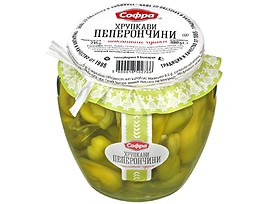 Софра хрупкави пеперончини пикантни чушки 480 г