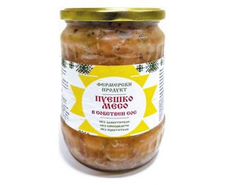 Черга Пуешко месо в буркан 550 г