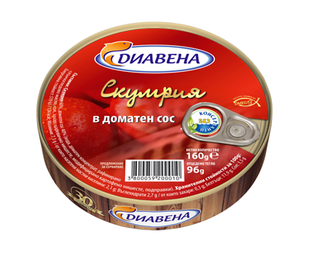 Диавена Скумрия в доматен сос 160 г