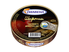Диавена Шпроти в доматен сос 160 г
