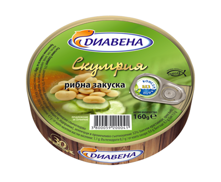 Диавена Закуска скумрия 160 г