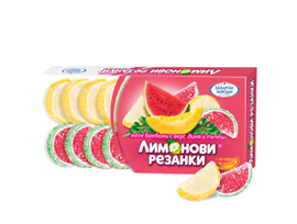 Захарни Заводи ГО Лимонови резенки диня и пъпеш 180 г