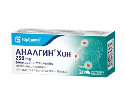 Аналгин хинин 250mg x10 табл
