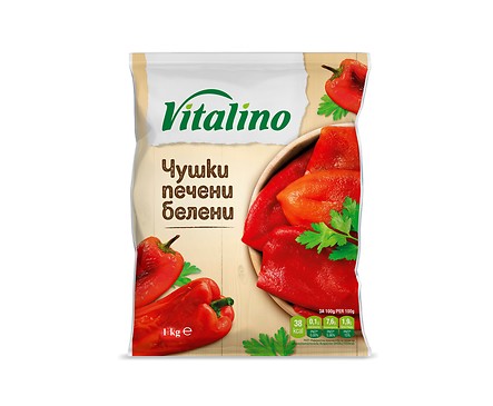 Чушки печени белени и замразени 10 кг