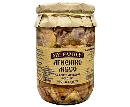 Хорцето агнешко месо сварено в буркан 680 г