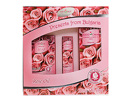 Bio Rose Комплект Крем за ръце сапун и балсам за устни 155 г