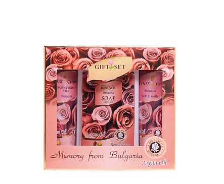 Bio Rose Комплект Сапун крем за ръце и крем за крака с арган 200 г