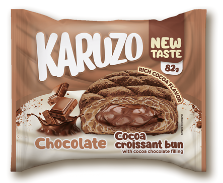KARUZO Какаов кроасан с шоколад 82 г