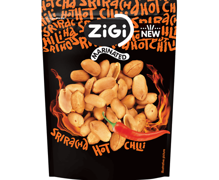 ZIGI Мариновани фъстъци Хот чили 70 г