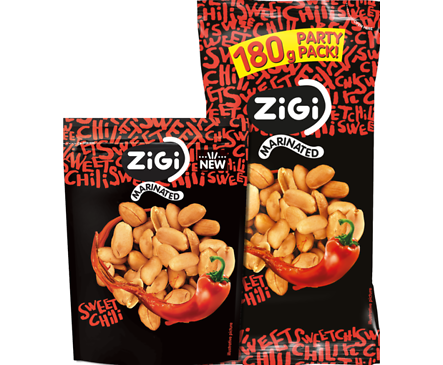 ZIGI Мариновани фъстъци Сладко чили 70 г