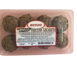 Вкусно Овесени бисквити Натурална сладост 300 г