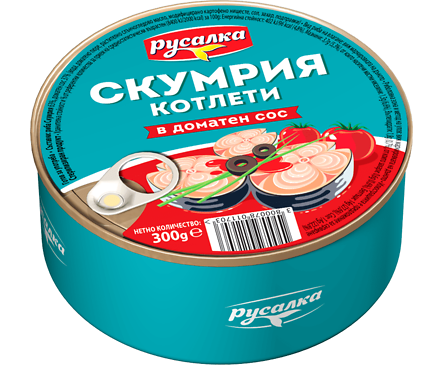 Компас Скумрия котлети в доматен сос Русалка 300 г