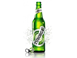 Tuborg бира стъклена бутилка 500 мл