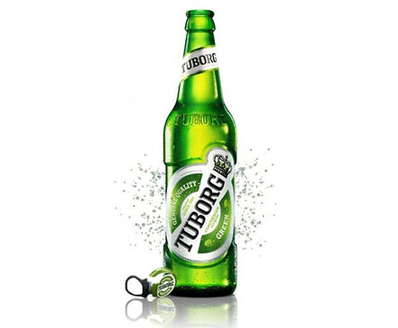 Tuborg бира стъклена бутилка 500 мл