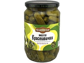 Олинеза Краставици мини стерилизирани 680 г