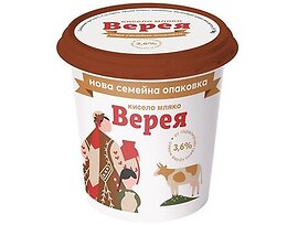 Верея кисело мляко 36 10 кг