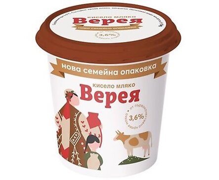 Верея кисело мляко 36 10 кг