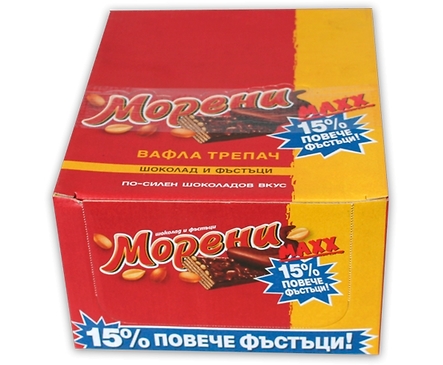 Вафла Морени Макс 49 г кутия 30 бр
