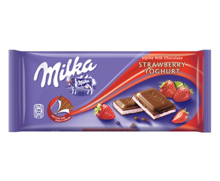 Милка Шоколад ягоди и кисело мляко 100 г