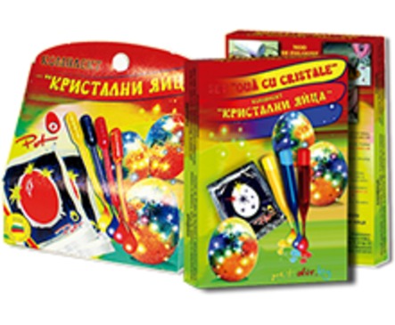 Пет Комплект кристални Яйца за 30 бр 150 г